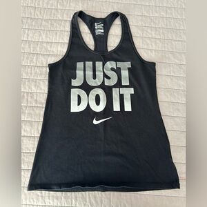 Nike Dri-fit Active Dip Dye Ombre Logo Black Grey White Tank Top